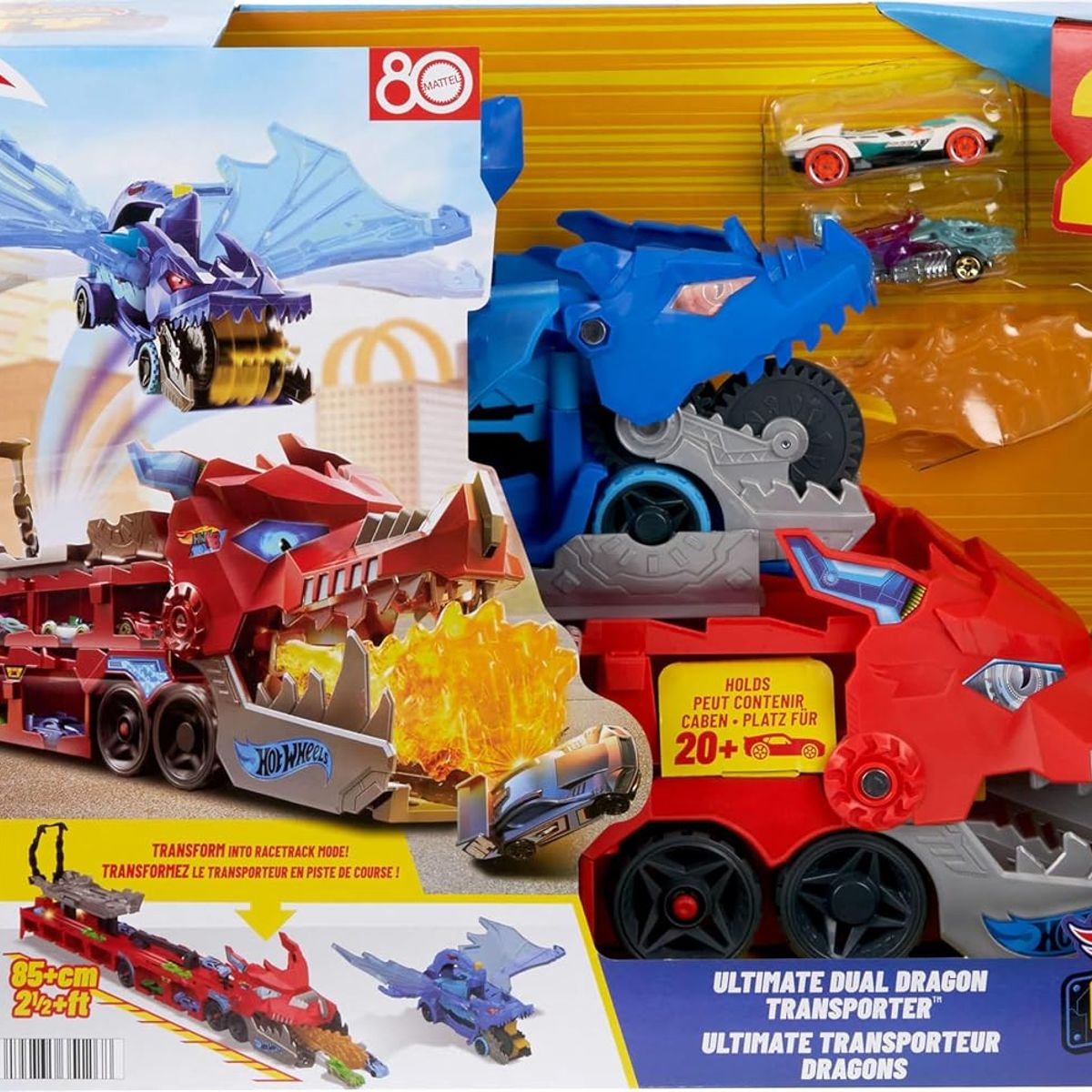 HOT WHEELS - HOT WHEELS ULTIMATE DUAL DRAGON TRANSPORTER