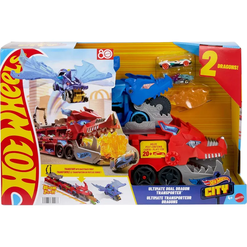 HOT WHEELS - HOT WHEELS ULTIMATE DUAL DRAGON TRANSPORTER
