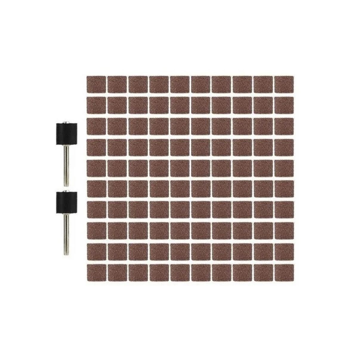 GENERICO - 100 Lijas Bandas Lijado para Rotativa Multiproposito Vastagos GRIT100