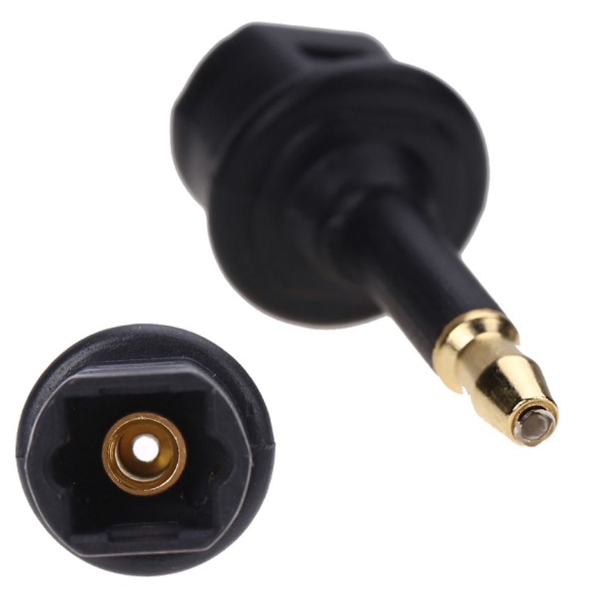 GENERICO - Adaptador Toslink Hembra A Plug 35mm Macho