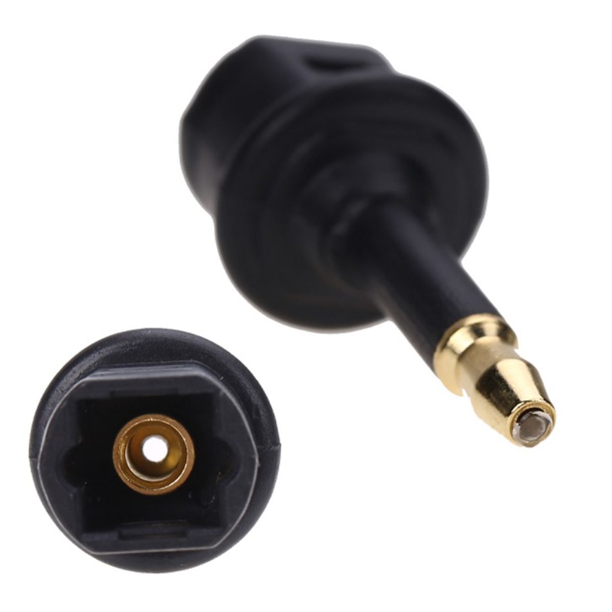 GENERICO - Adaptador Toslink Hembra A Plug 35mm Macho