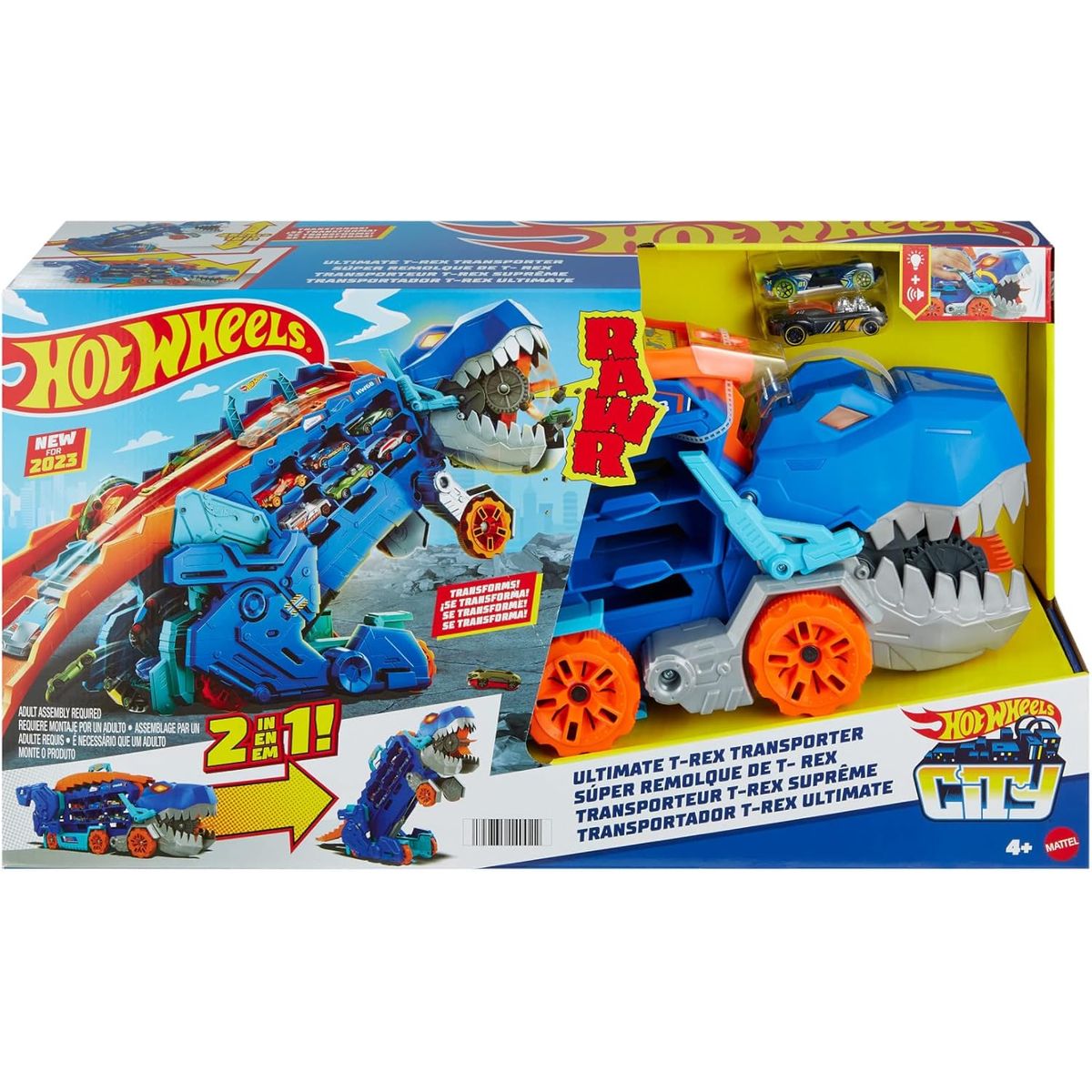 HOT WHEELS - HOT WHEELS ULTIMATE T-REX TRANSPORTER