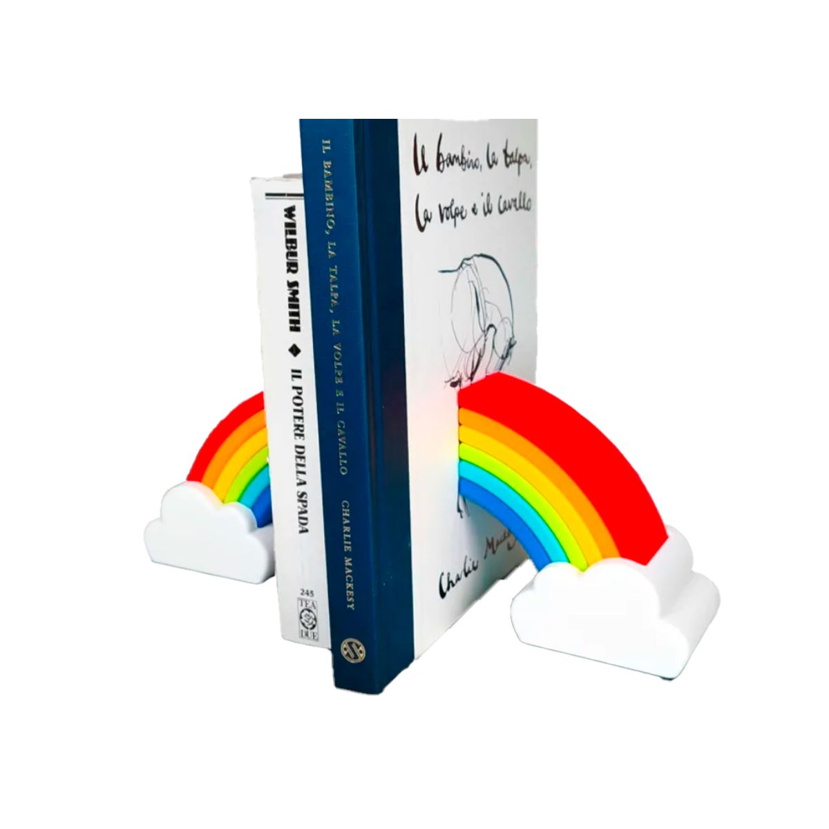 GENERICO - Decoración Sujeta libros - Arcoiris
