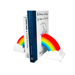 GENERICO - Decoración Sujeta libros - Arcoiris