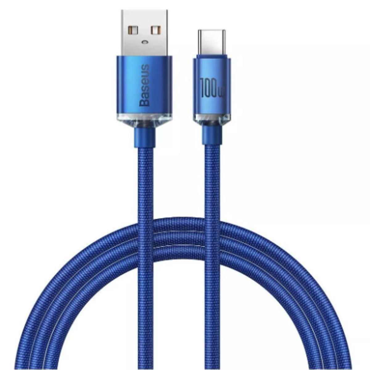 BASEUS - Cable USB-A a USB-C Carga Rápida Crystal Shine Series 100W Baseus