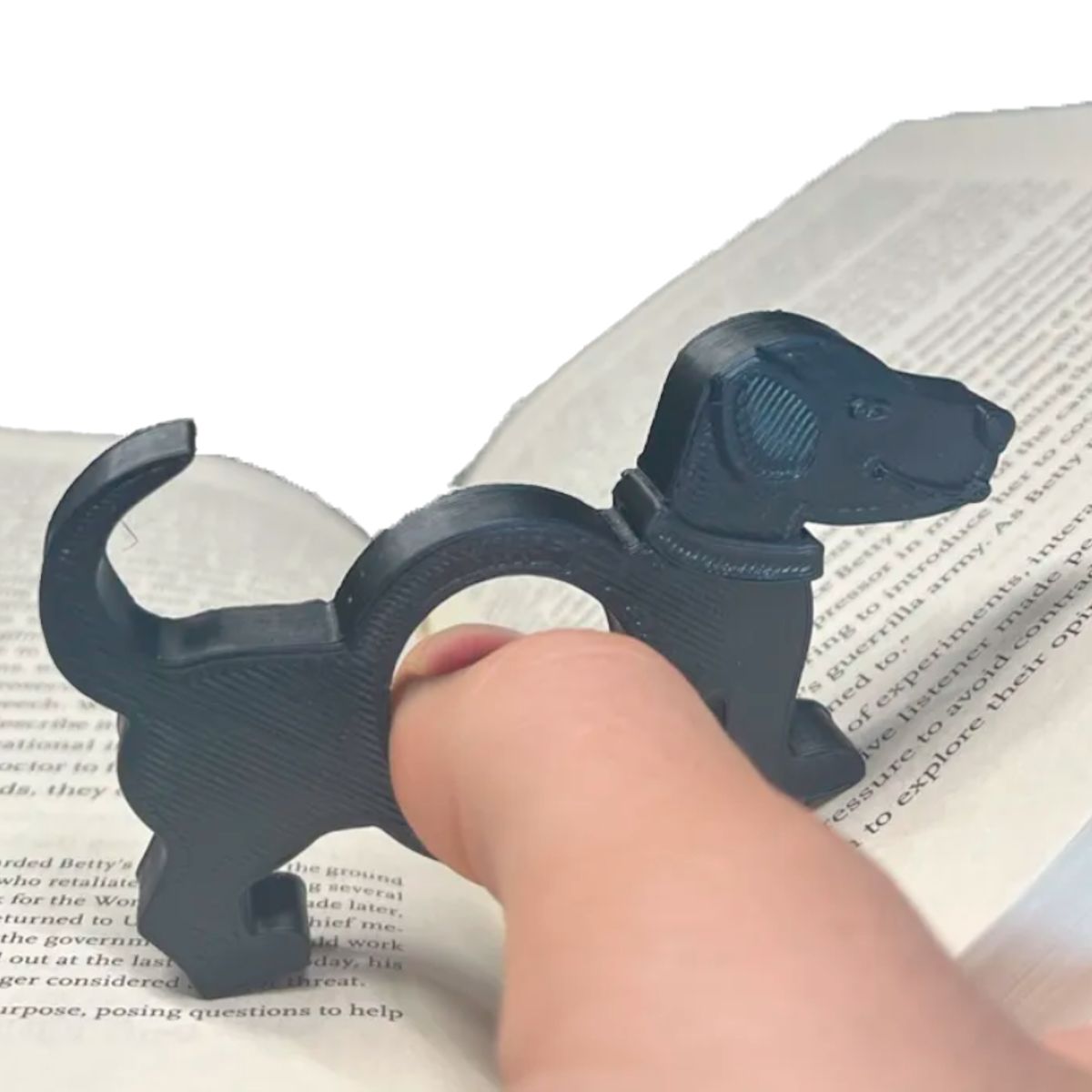 GENERICO - Decoración Sujeta Página - Perro salchicha