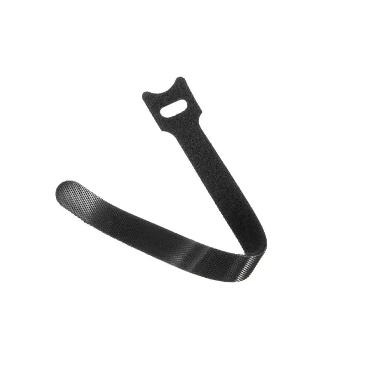 GENERICO - 10 Correa Organizador Agarra Cable Negro 12x200mm