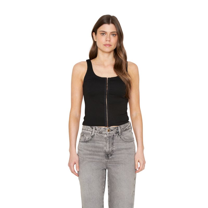 JACINTA TIENDA - Polera Monse negra Jacinta Tienda