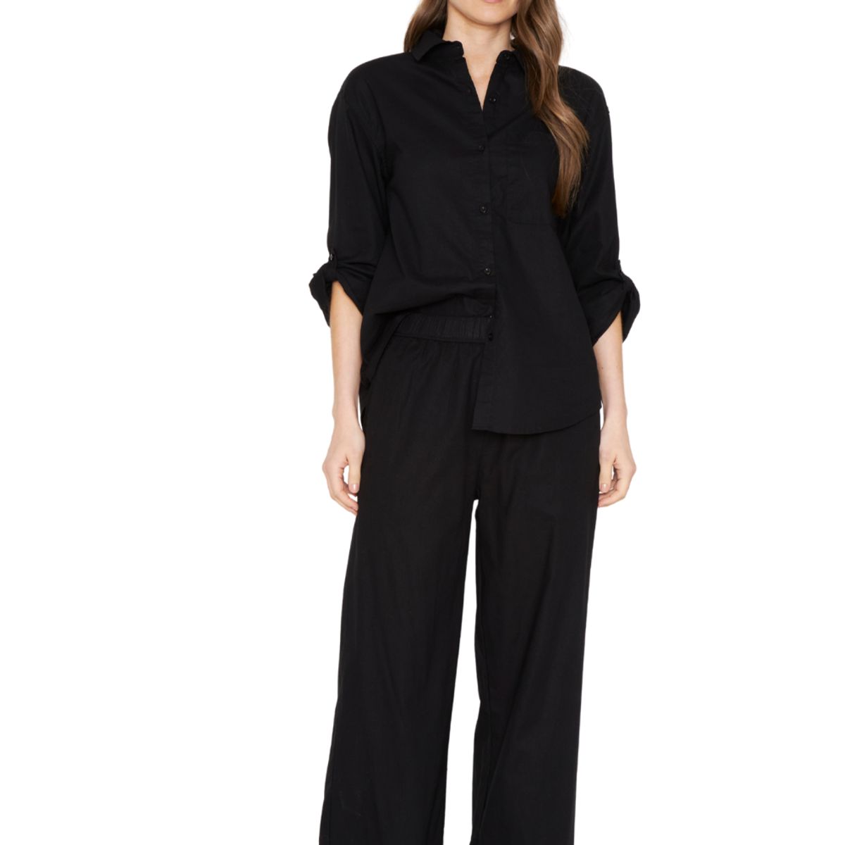 JACINTA TIENDA - Blusa Lino Ame negra Jacinta Tienda