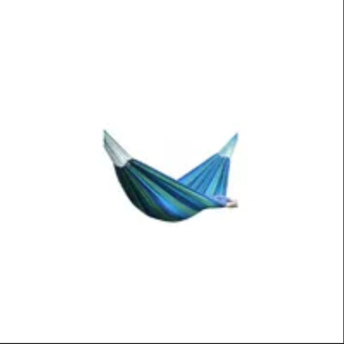 GENERICO - Hamaca Colgante 1 Plazas 100% Algodón Azul - Verde