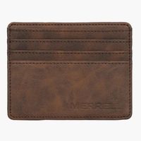 Billetera Unisex Wicket Recycled Leat Café