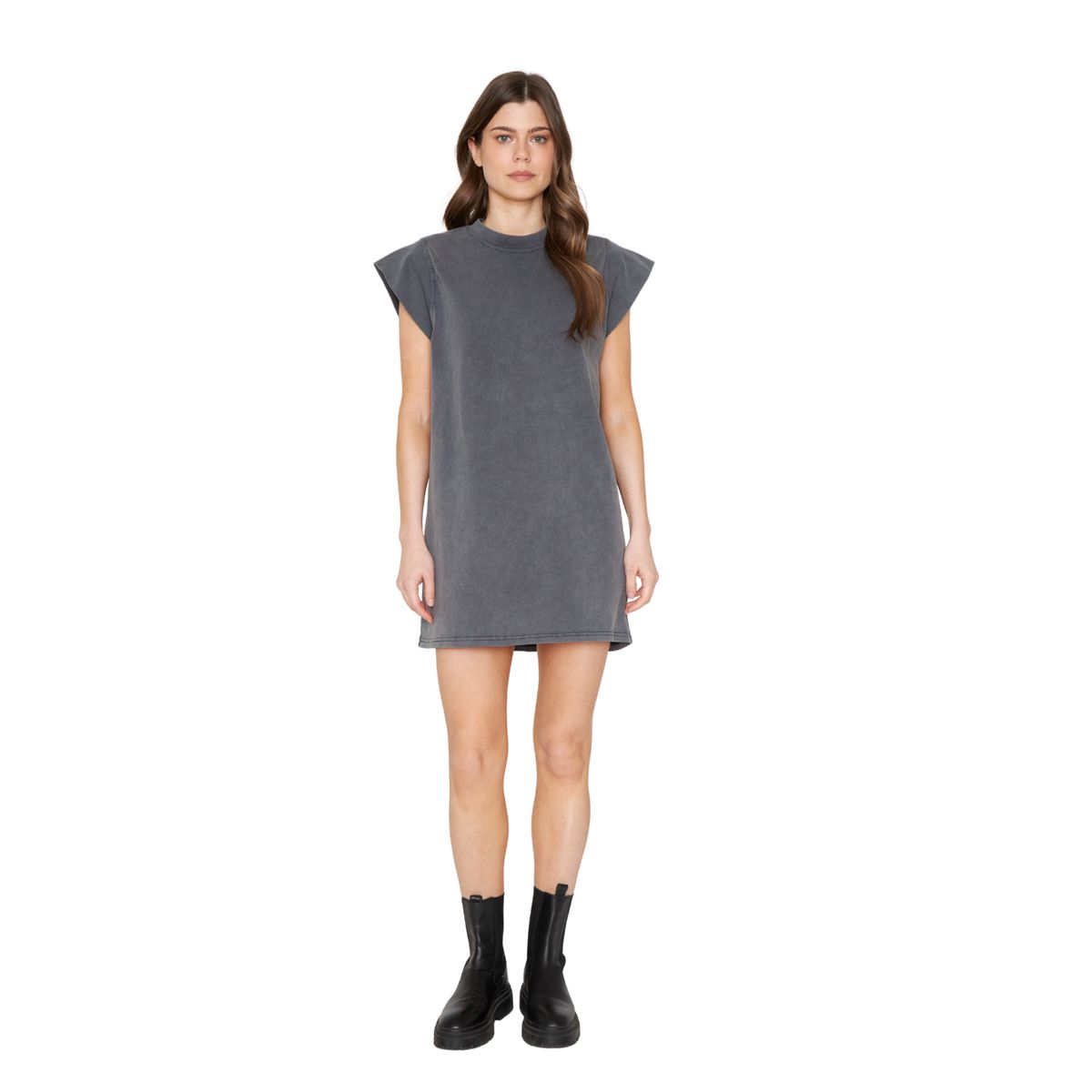 JACINTA TIENDA - Vestido Lara Rib gris Jacinta Tienda