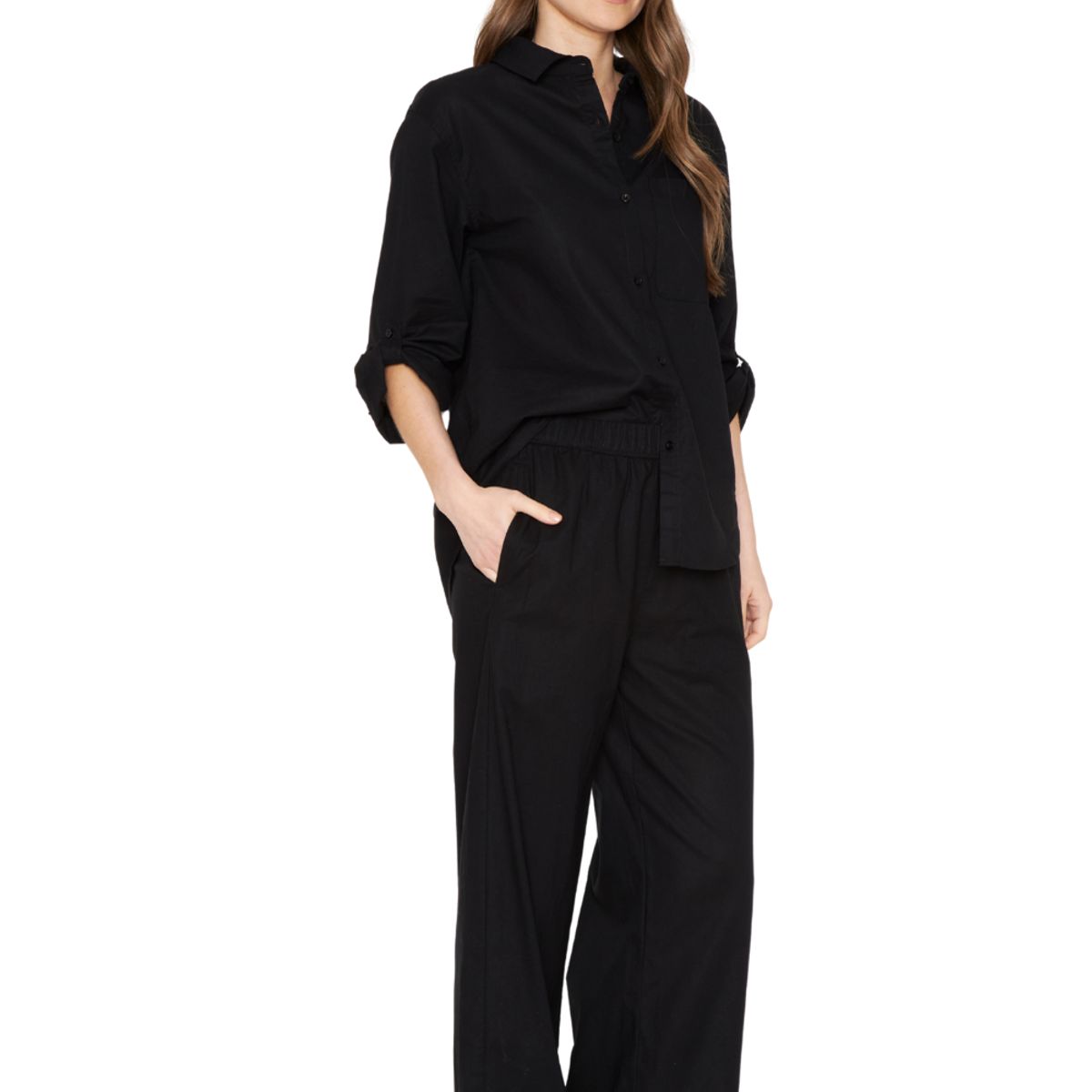 JACINTA TIENDA - Pantalón Lino Ame negro Jacinta Tienda