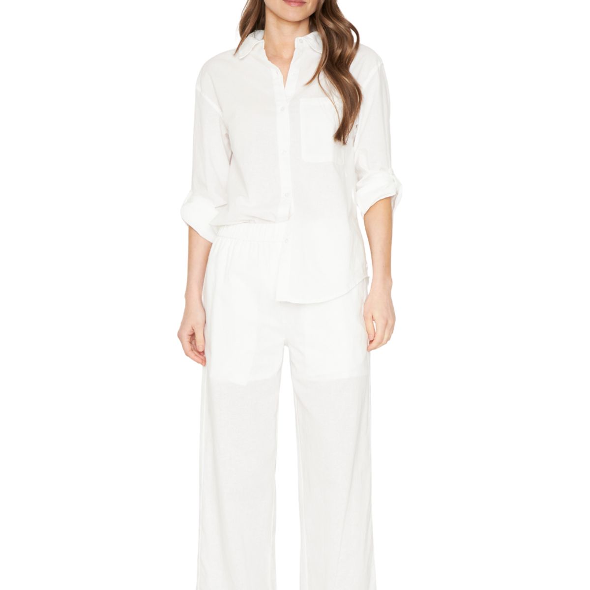 JACINTA TIENDA - Pantalón Lino Ame blanco Jacinta Tienda
