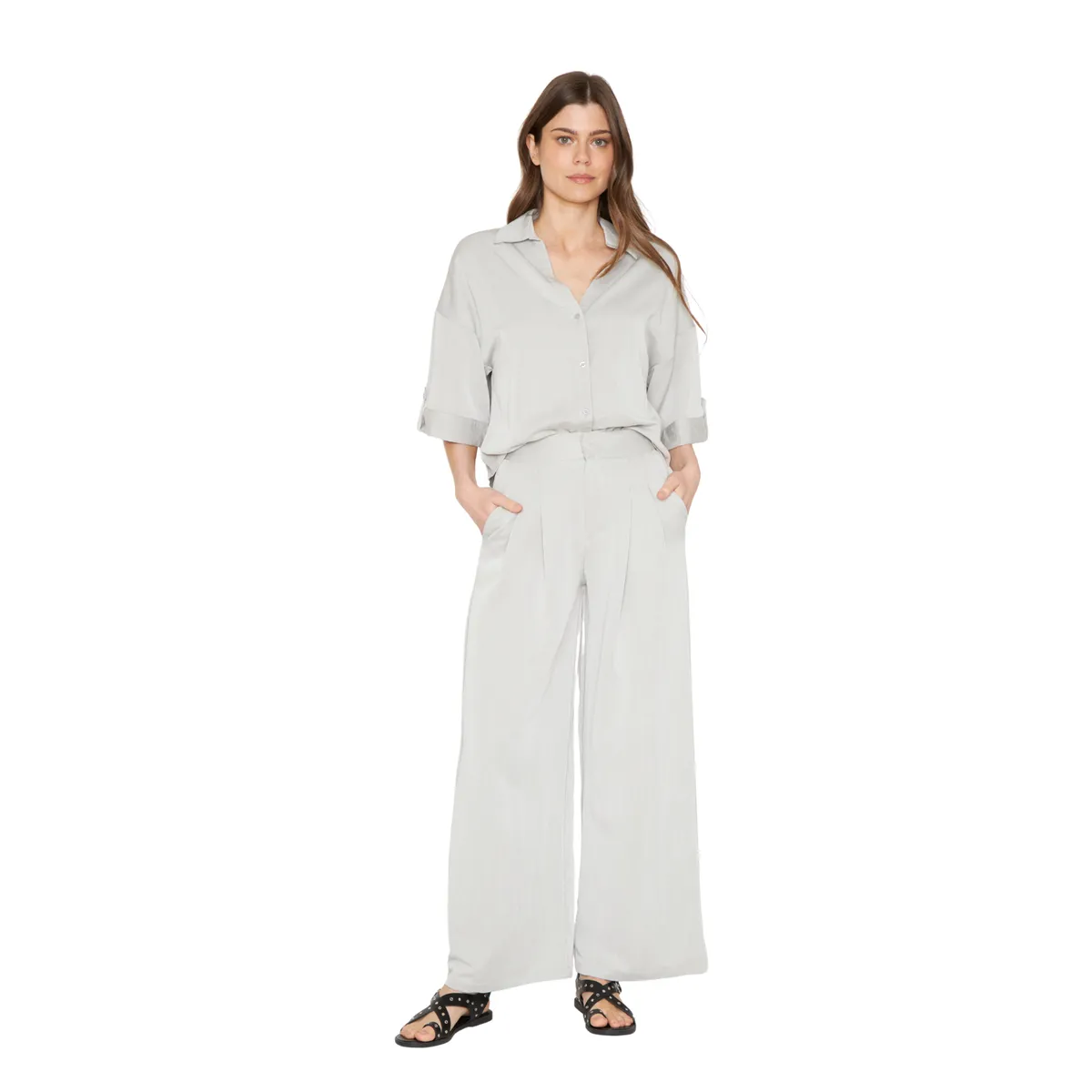 JACINTA TIENDA - Pantalon Elena gris Jacinta Tienda