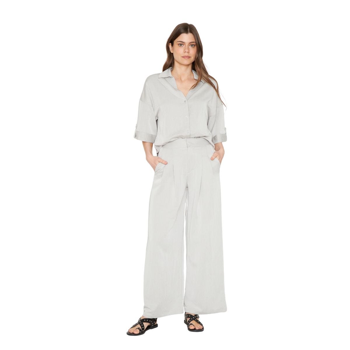 JACINTA TIENDA - Pantalon Elena gris Jacinta Tienda