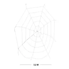 HALLOWEEN - TELA DE ARAÑA DECORACION 3M