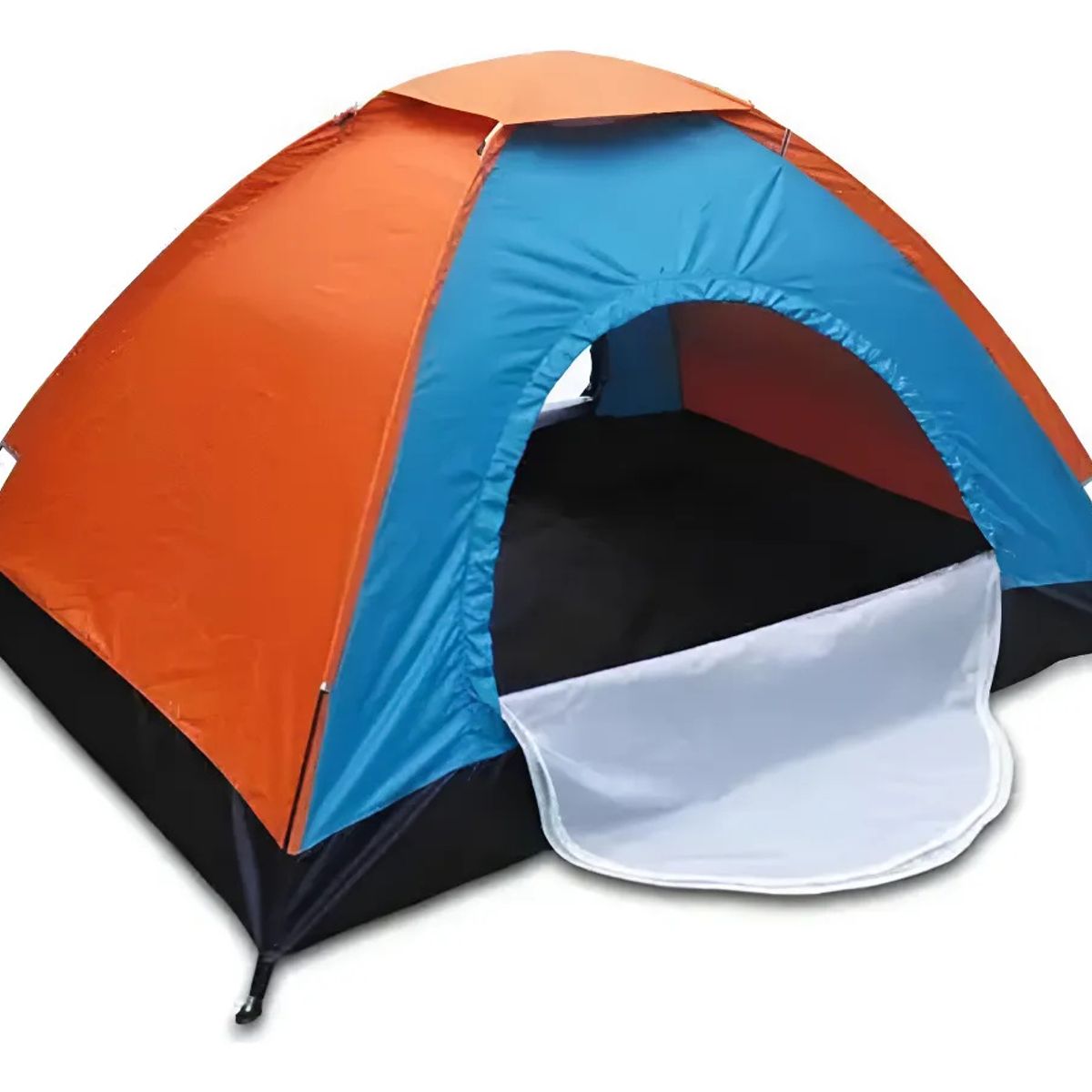 GENERICO - Carpa Camping 4 Personas con 2 Puertas Mosquitero Armado Automatico
