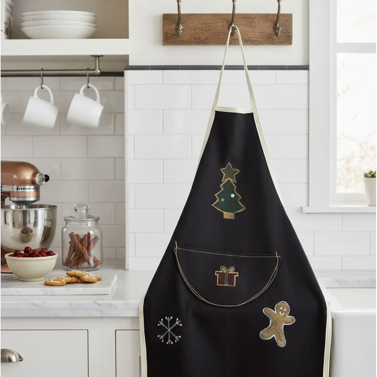 HAOKIDS - Delantal cocina navidad niño/a 3 a 7. Impermeable producto nacional