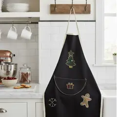 HAOKIDS - Delantal cocina navidad niño/a 3 a 7. Impermeable producto nacional