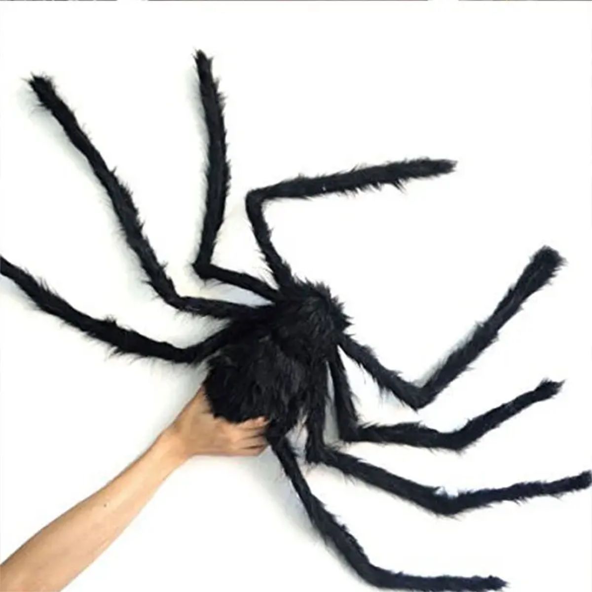 HALLOWEEN - ARAÑA NEGRA GIGANTE PELUDA 2M