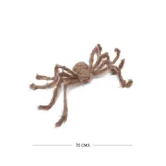 HALLOWEEN - ARAÑA CAFE PELUDA 75CM