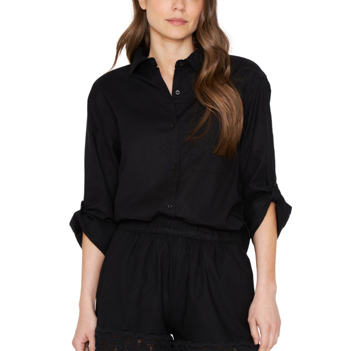 JACINTA TIENDA - Short Lino Ame negro Jacinta Tienda