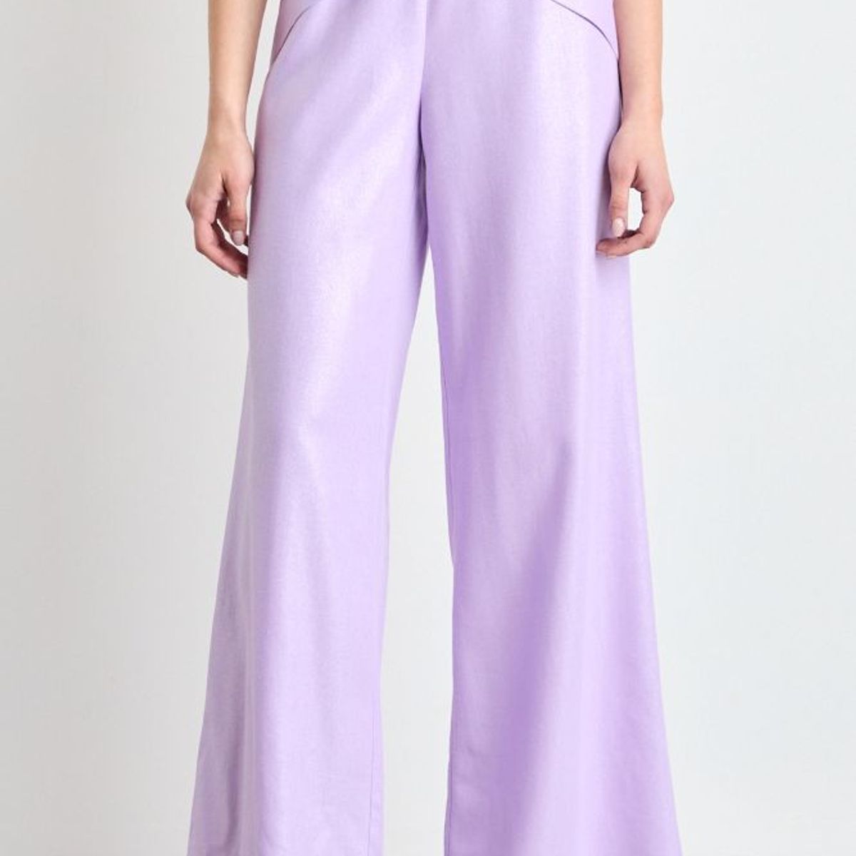 IO - Pantalon Liso Mujer Morado Io