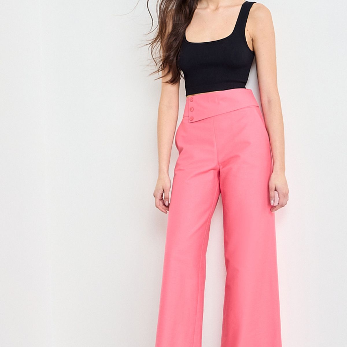 IO - Pantalon Liso Mujer Coral Io