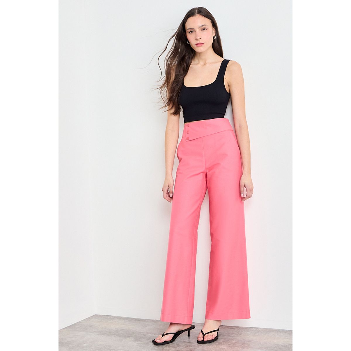 IO - Pantalon Liso Mujer Coral Io