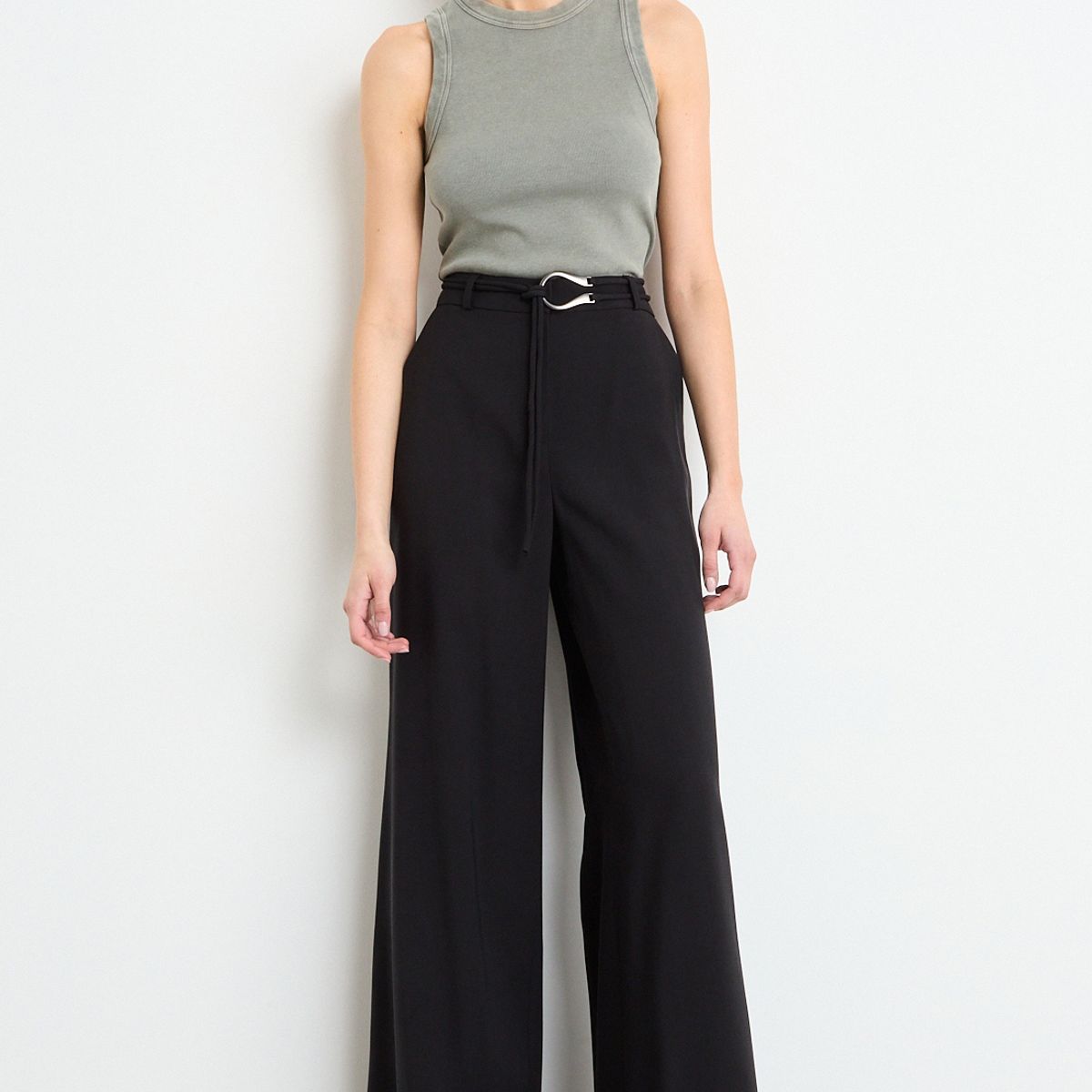 IO - Pantalon Liso Mujer Negro Io