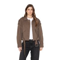 Chaqueta Aviadora Cotton café