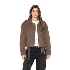 JACINTA TIENDA - Chaqueta Aviadora Cotton café