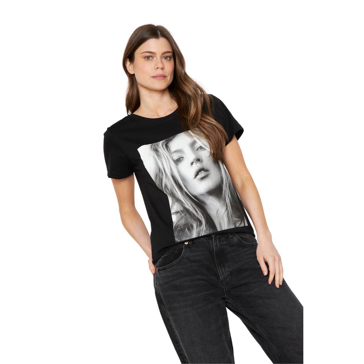 JACINTA TIENDA - Polera Kai negra Jacinta Tienda