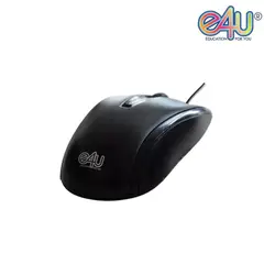 E4U - Mouse con cable USB - Negro