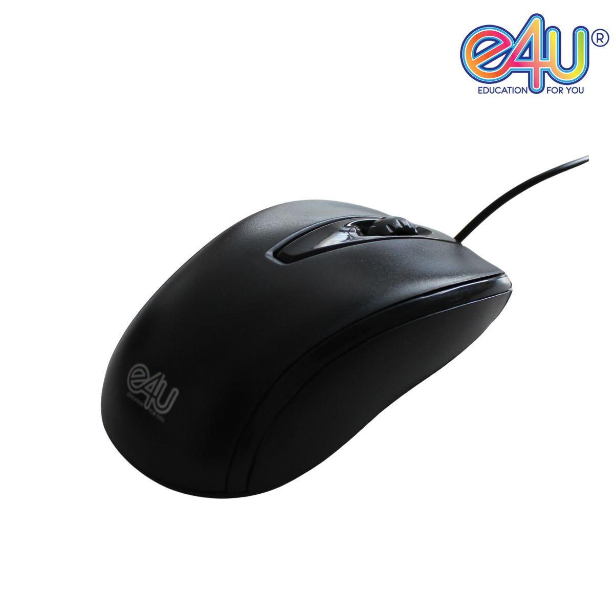 E4U - Mouse USB E4U 1200 DPI - Ergonómico, Liviano y Preciso – 3 Botones