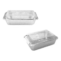 GENERICO - Bandeja Envase De Aluminio C-10l Ctapa Domo 20 Unidades