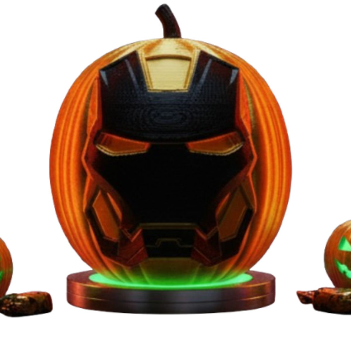 GENERICO - Figura decorativa de Calabaza IronMan Halloween