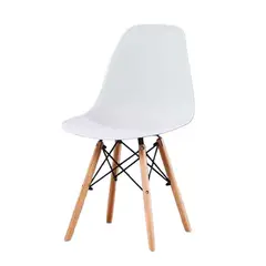 ACTUAL - Silla Eames con Patas de Madera Estilo Nórdico Moderno
