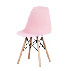 ACTUAL - Silla Eames con Patas de Madera Estilo Nórdico Moderno