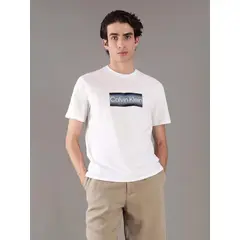 CALVIN KLEIN - Polera Calvin Band Stripe Blanco