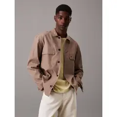 CALVIN KLEIN - Sobrecamisa de Sarga Boxy Cafe