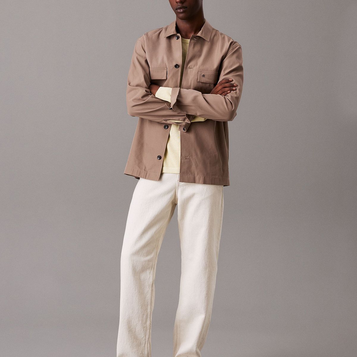 CALVIN KLEIN - Sobrecamisa de Sarga Boxy Cafe Calvin Klein