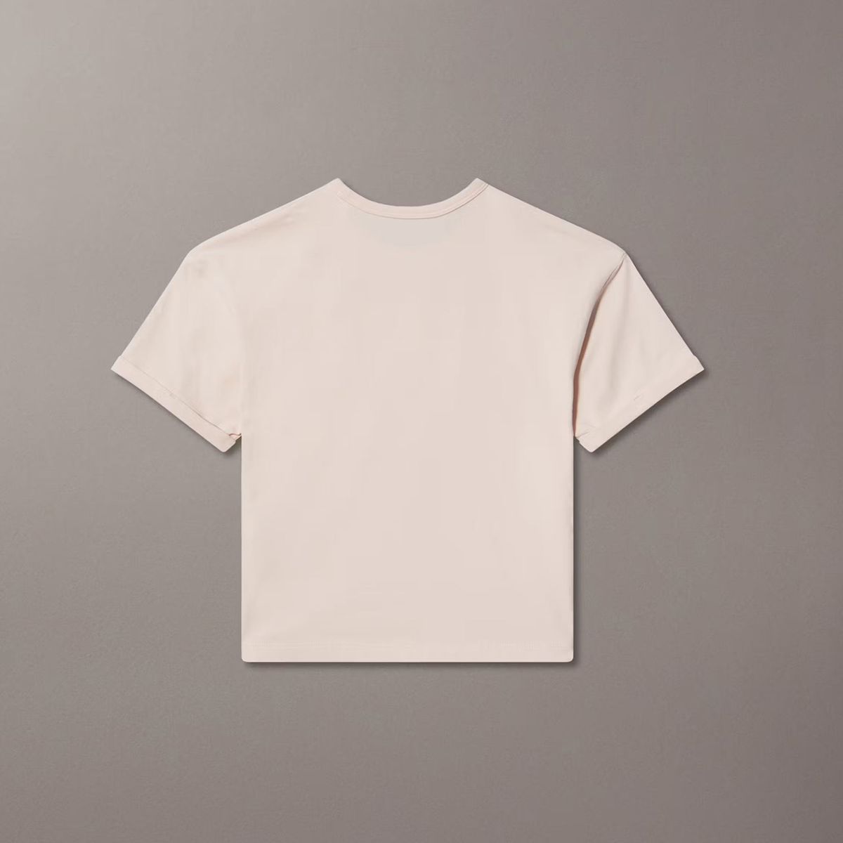 CALVIN KLEIN - Polera Niña Seasonal Monologo Beige Calvin Klein