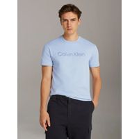 Polera con Logo Texturizado Celeste