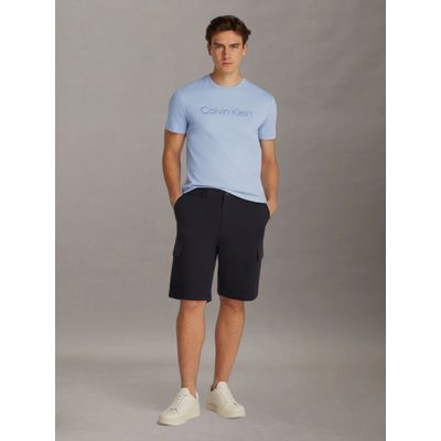 Imagen 2 del producto Polera con Logo Texturizado Celeste