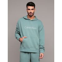 Polerón con gorro de felpa con logo estándar Verde