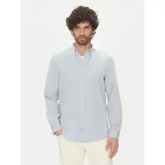 CALVIN KLEIN - Camisa Garment Dyed Celeste