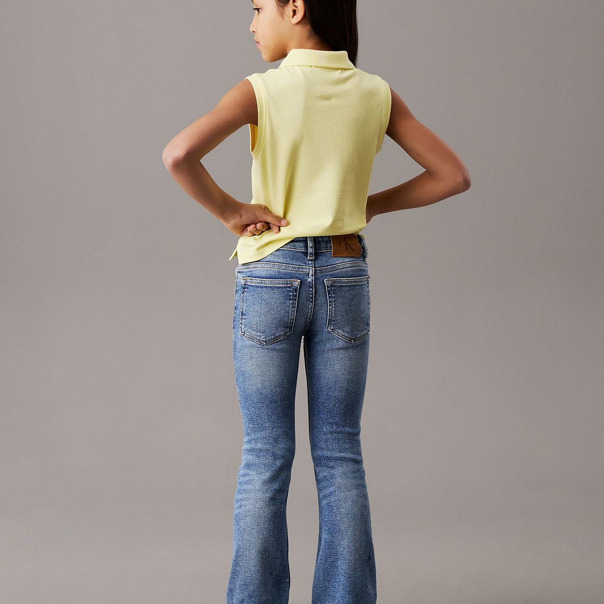 CALVIN KLEIN - Jeans Mid Rise Flared Niña Azul Calvin Klein