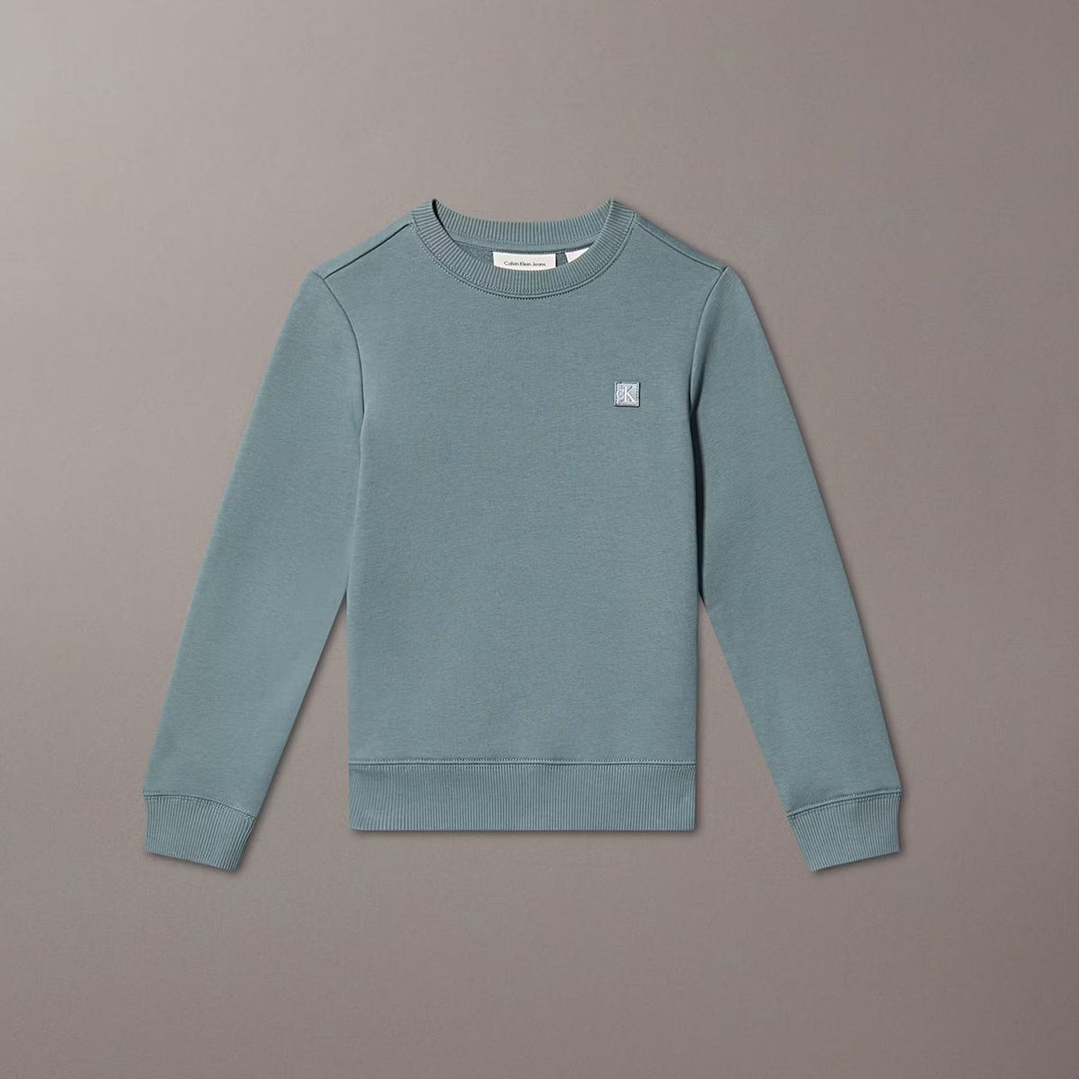 CALVIN KLEIN - Polerón Niño Mono Mini Badge Verde Calvin Klein